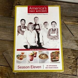 COPY - America’s test kitchen season 11. 26 episodes on four DVDs. New in box.